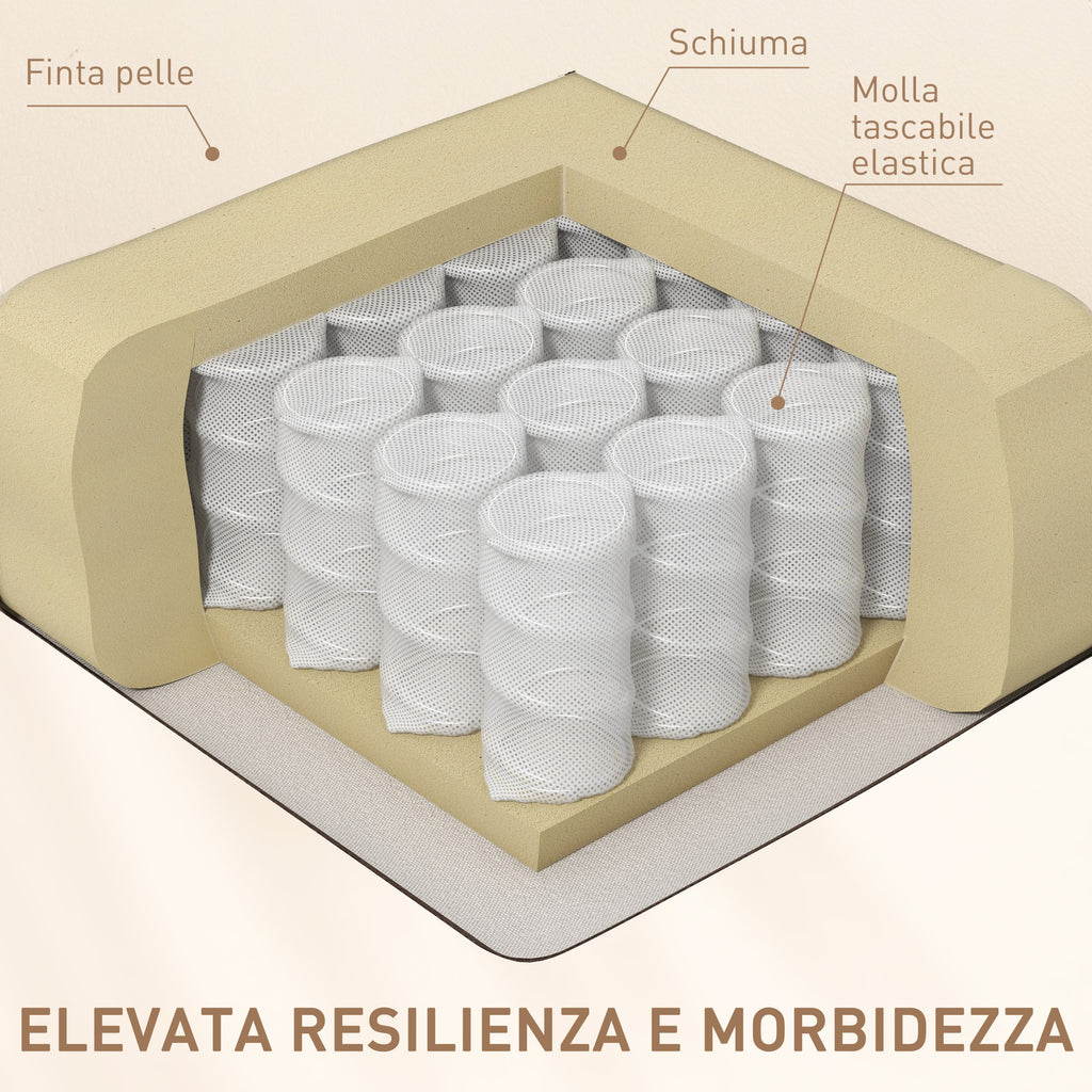 8-Point Reclining Massage Chair with Cup Holder and Remote Control, 85x94x104 cm, Beige