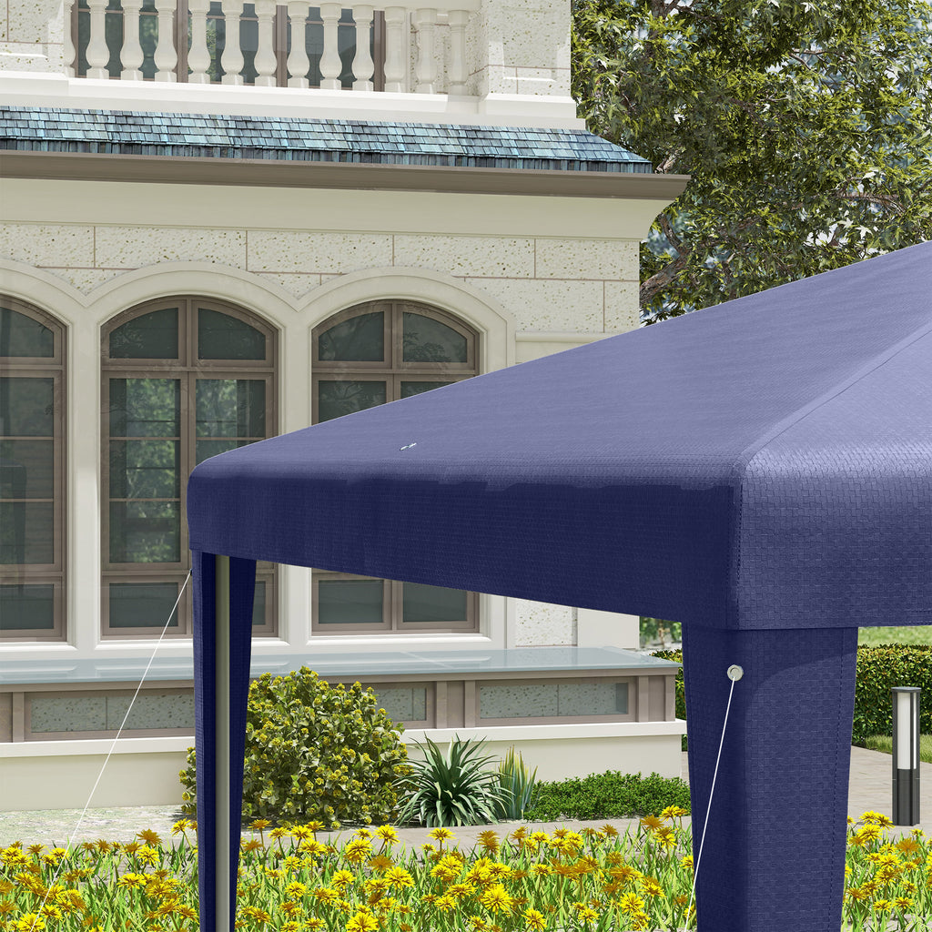 Garden Gazebo 3x3 m Foldable and Portable with Anti-UV Cover, Blue