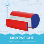 Soft Construction Set for Children 1-3 Years with 5 Colourful Blocks, in Faux Leather and Foam, Multicolour