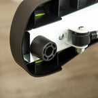 Stepper with Handlebar, Non-Slip Pedals and LCD Monitor, in Steel and ABS, 55x44x108 cm, White Black and Green