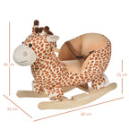 Wooden Giraffe Rocking Horse for Children 60x33x45cm