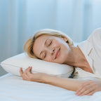 Rapid Rebound Memory Foam Pillow with Removable and Washable Cover, 60x40x10 cm, Cream White