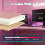 Gaming Chair Ergonomic Reclining Gaming Chair with Footrest Pink