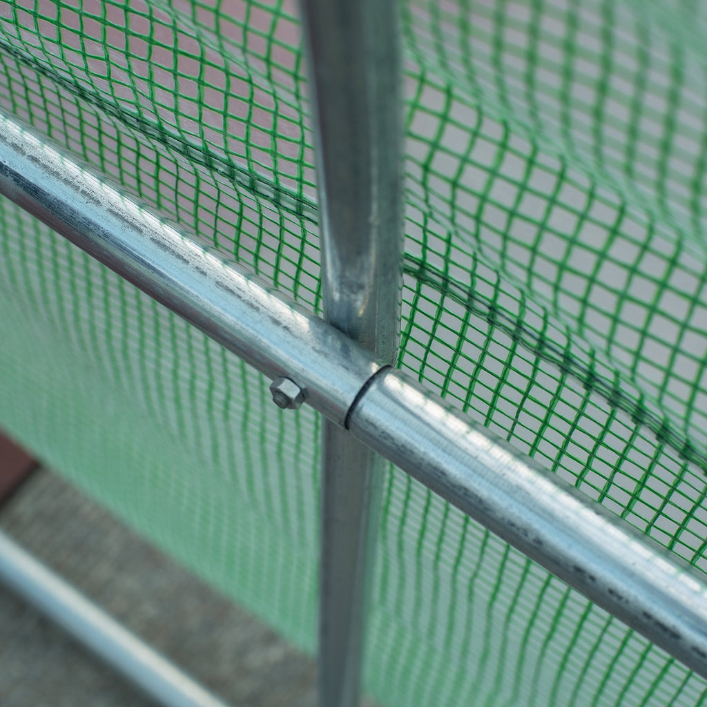 Outsunny Greenhouse Steel Pipe Garden Greenhouse, 8×3×2m - Borgè