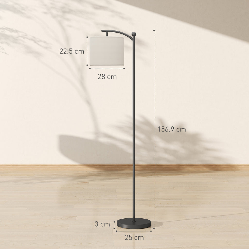 Dimmable LED Floor Lamp with Remote Control, 11 Temperatures and 11 Brightness, 60 Minute Timer, Black