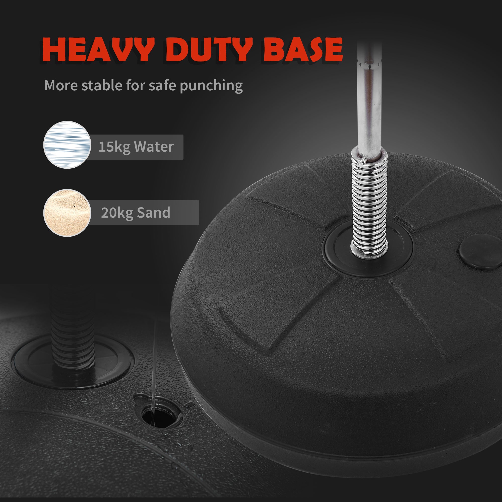 Floor Punching Ball Set for Teens with Gloves and Pump, Adjustable Height from 125-145cm