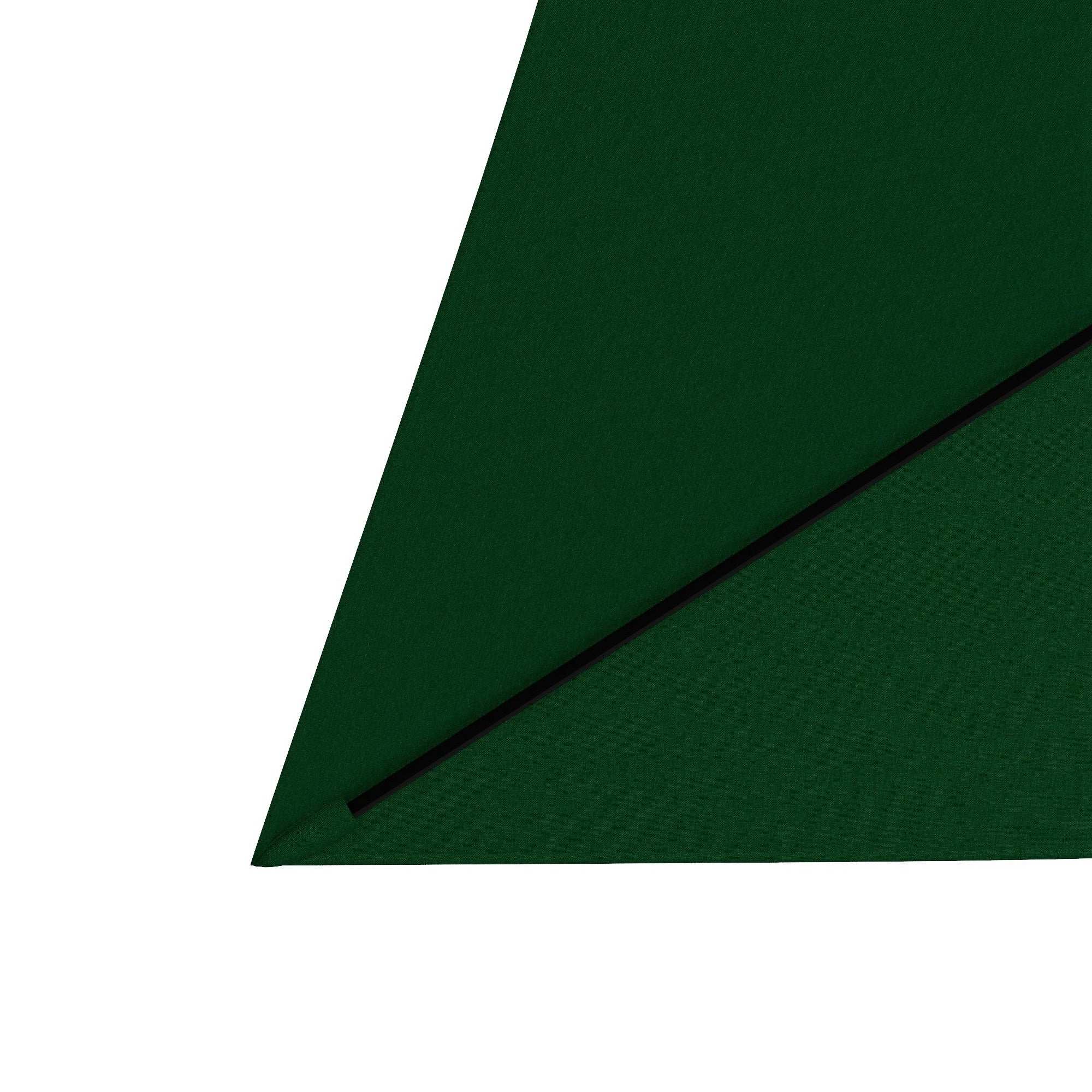 Outsunny 2x3m Rectangular Garden Umbrella with Crank Opening, Green