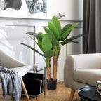 Artificial Banana Plant 120 cm High with Pot Included for Indoors, Green