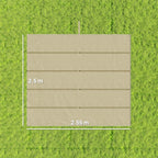 Outsunny Gazebo Pergola Roof with 10 Drainage Holes in Polyester, 250x255 cm, for 3x3m Pergola, Beige