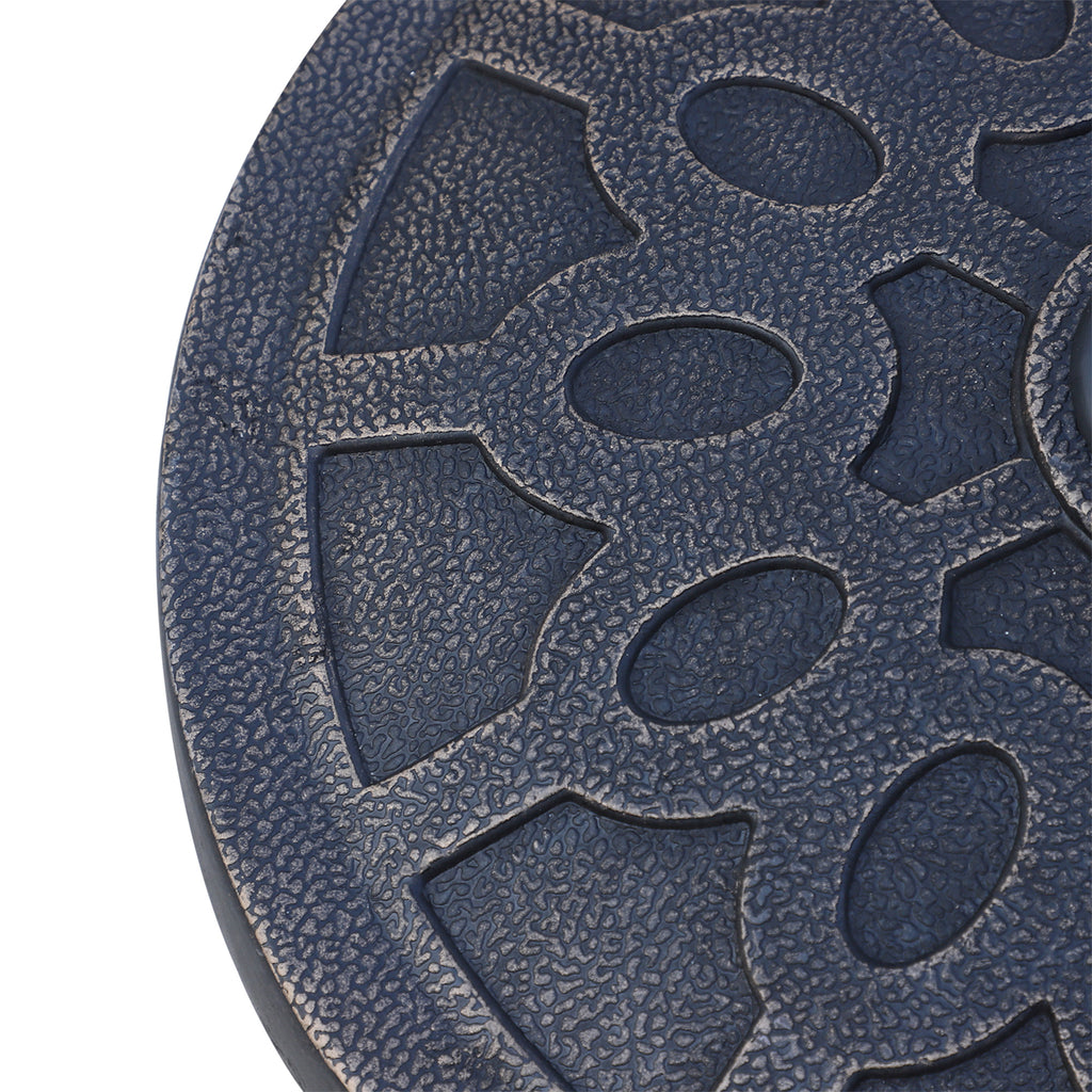 Round Umbrella Base for Ø38 and Ø48 mm Poles, in Resin and Steel, Ø45 cm, Bronze