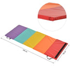 Fitness Mat for Gym and Home, 5 Folding Panels, 195x76x3cm - Borge' Group Limited