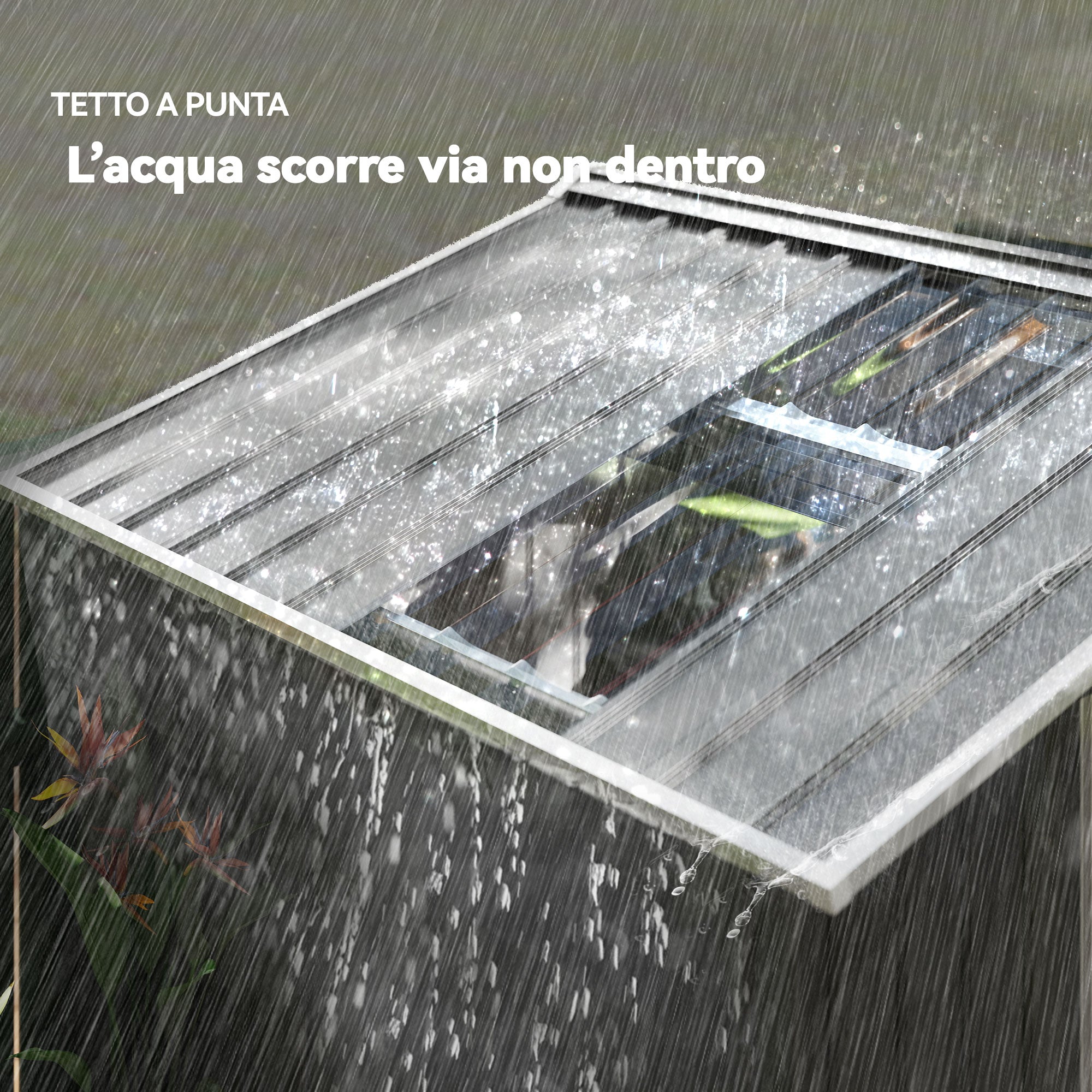 Metal Garden Shed with Air Vents and Double Sliding Door, 277x195x192 cm, Dark Grey