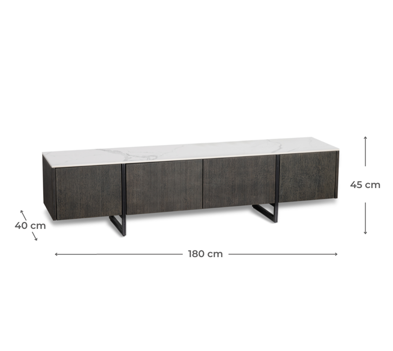 SEDONA | TV Wall Unit for Living Room with Marble Top - Borgè