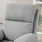 135° Reclining Lift Chair with 8 Massage Points and Footrest, 89x99x103 cm, Light Grey