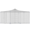 PawHut Outdoor Chicken Coop with Roof and Locks, Galvanized Steel, 4x3x2 m, Silver