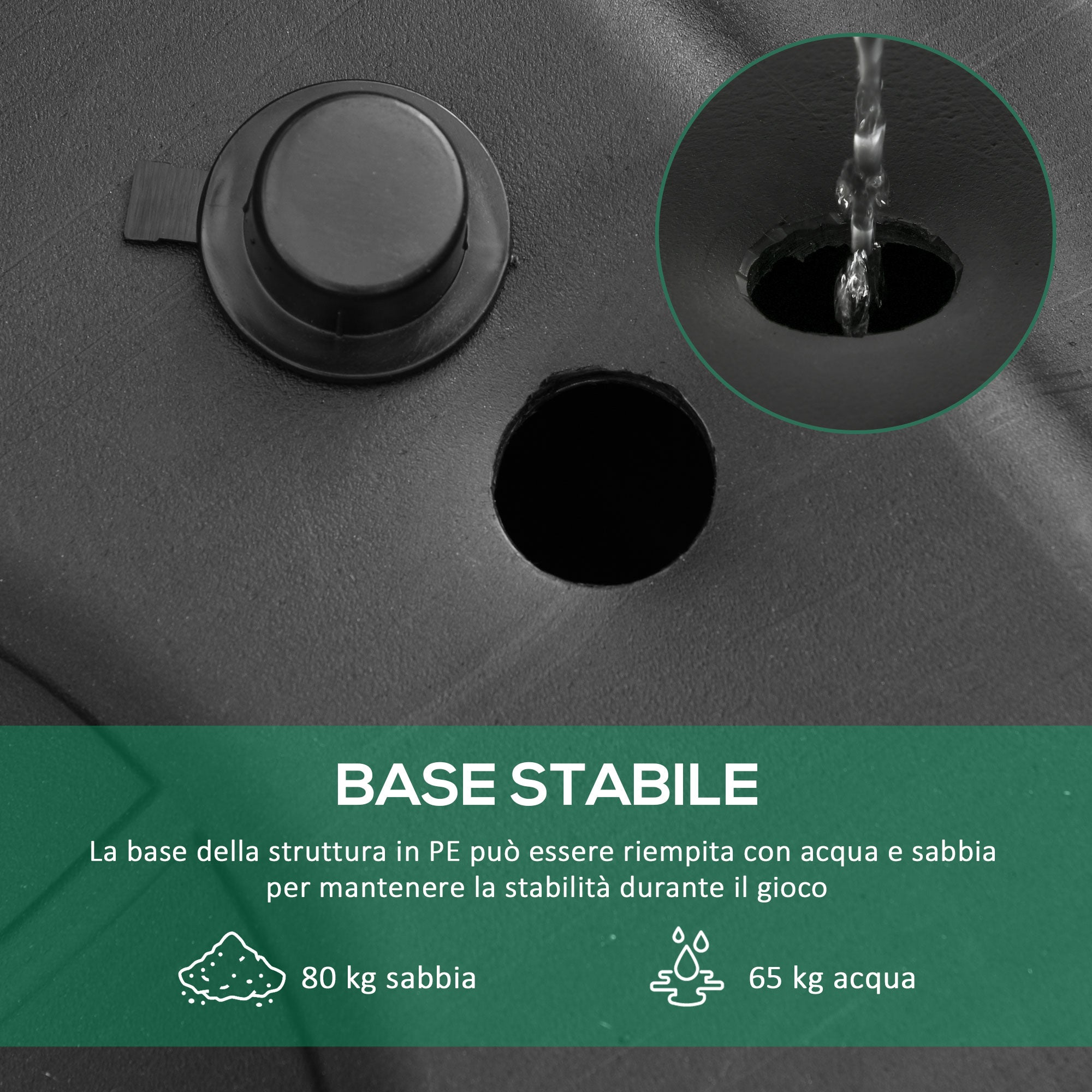 Adjustable Height Basketball Hoop (160-305cm), Wheeled Base, Steel Frame, Transparent PVC Backboard