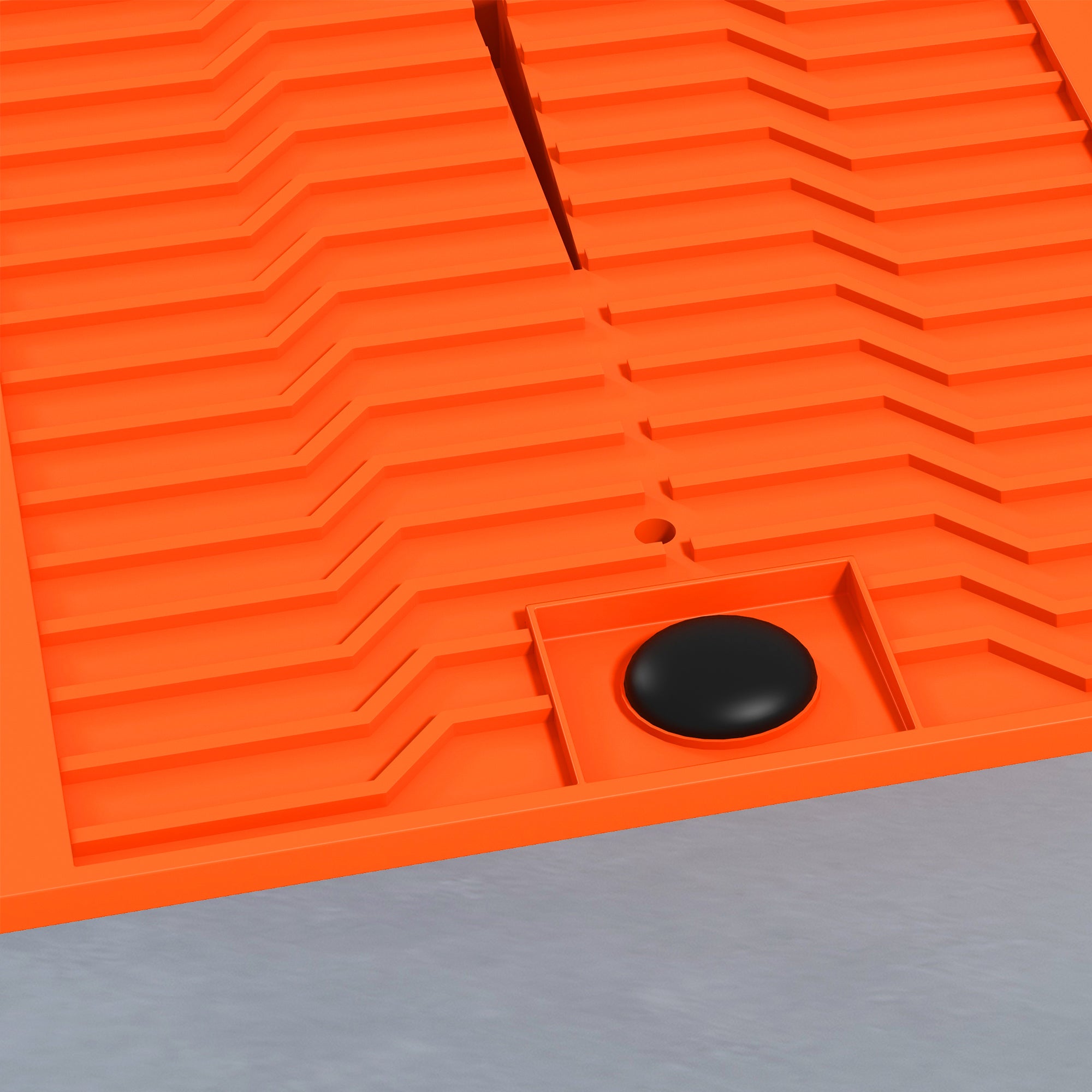 Set of 2 Plastic Car Ramps with Maximum Load 5 Tons, 91x30x21 cm, Orange