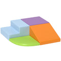 Set of 4 Soft Building Blocks for Kids Ages 1-3 Years, Foam and PU Leather, Climbing Toys, Multicolor