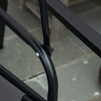 SIERA | 2-Seater Swing with Adjustable Canopy and Cushions, in Steel and Polyester, 144x117x173 cm, Grey