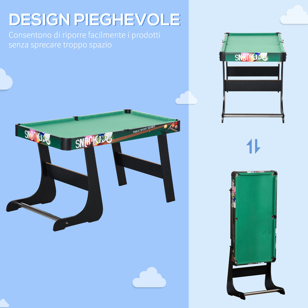 6-in-1 Game Table with Table Football, Pool Table, Air Hockey, Ping Pong, Rings and Field Hockey, 118x104x71 cm