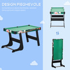 6-in-1 Game Table with Table Football, Pool Table, Air Hockey, Ping Pong, Rings and Field Hockey, 118x104x71 cm