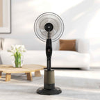 HOMCOM Misting Fan with 3.2L Tank, 3 Modes and 3 Speeds, 70° Oscillation, Timer, Remote Control