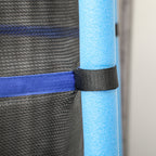 Children's Trampoline Ø1.6x1.9 m with Safety Net and Padded Poles, Ages 3-10 Years, Blue