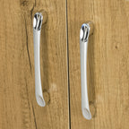 Bathroom Cabinet with 2 Doors and 2 Wooden Shelves, Natural Color