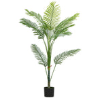 150cm Tall Indoor Artificial Areca Palm Plant with Pot, Home and Office Decoration, Green