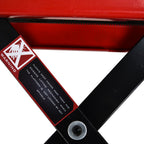 Motorcycle Lift Stand, Red and Black Steel Motorcycle Lift, Foldable and Non-Slip 41.5 x 23.5 x 10-37cm
