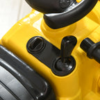 Children's Excavator with Bucket and Retractable Storage Space, PP and ABS, 80x26.5x39 cm, Yellow and Black