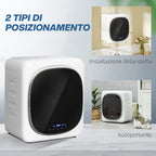 4kg Load Air Dryer with Timer and Smart Program, Stainless Steel and ABS, 48x40x56 cm, White