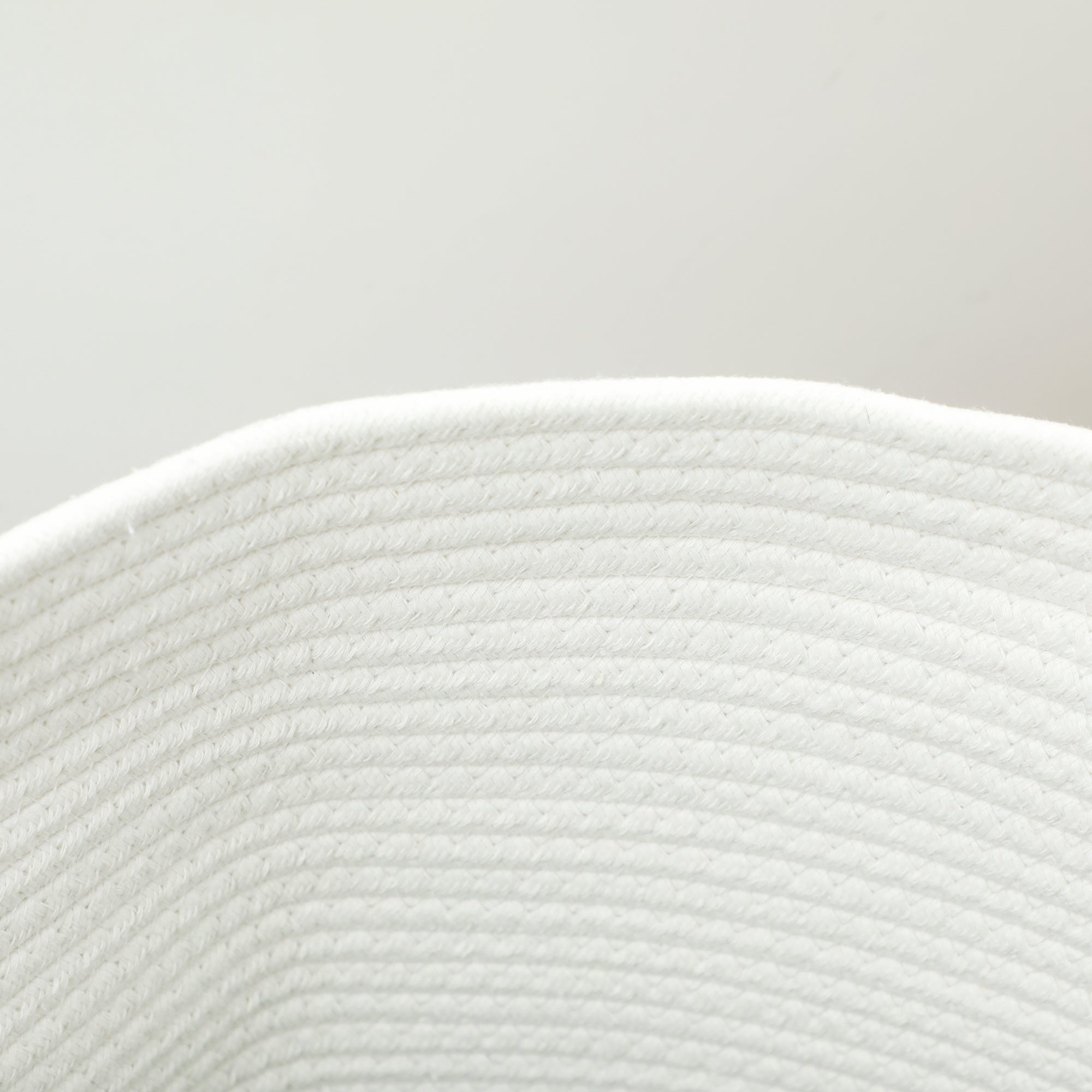 Portable and Foldable 36L Laundry Basket with Natural Cotton Handles, Ø38x45 cm, Cream