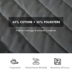 Portable Garden Hammock with Integrated Cushion, in Cotton, Polyester and Steel, 368x93x110 cm, Dark Gray