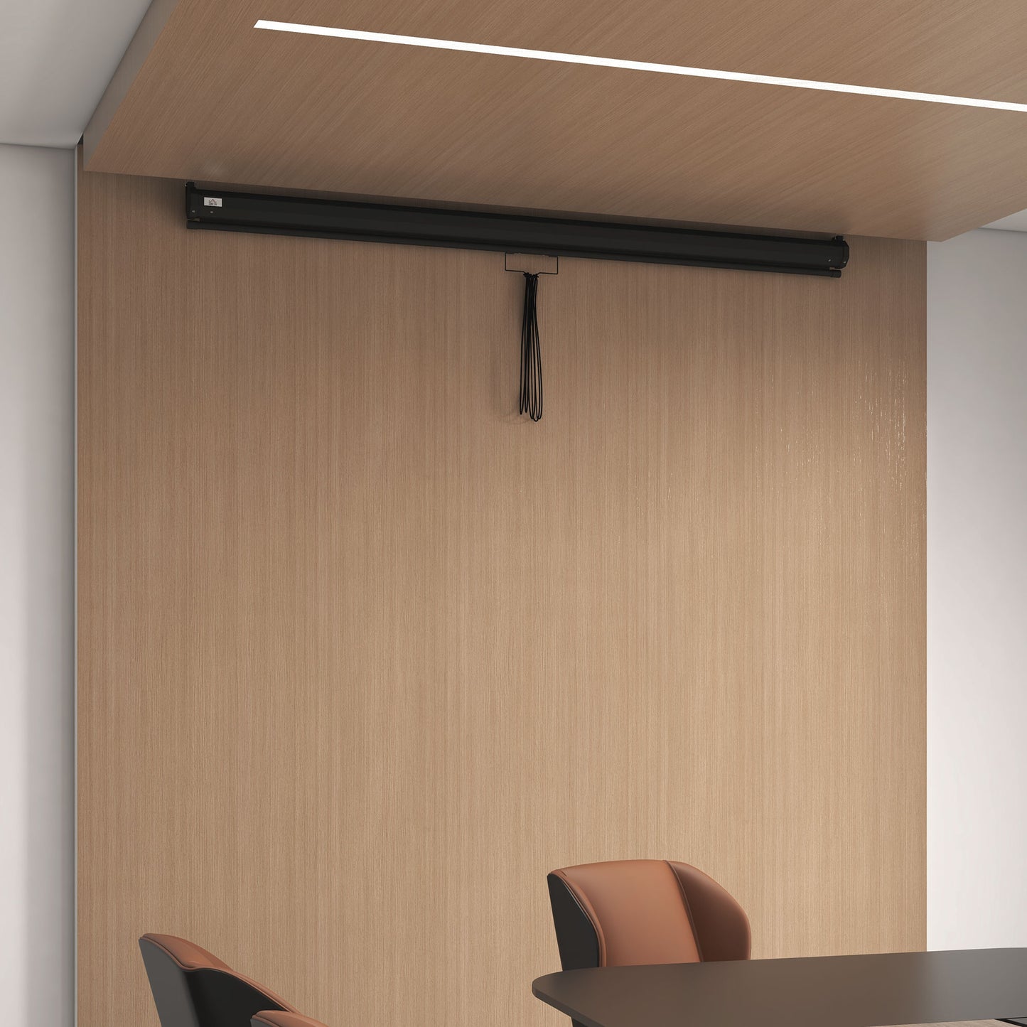 Projector Screen 100" Adjustable  with Ceiling and Wall Mount, 4:3 Format, 203x152cm, Black and White