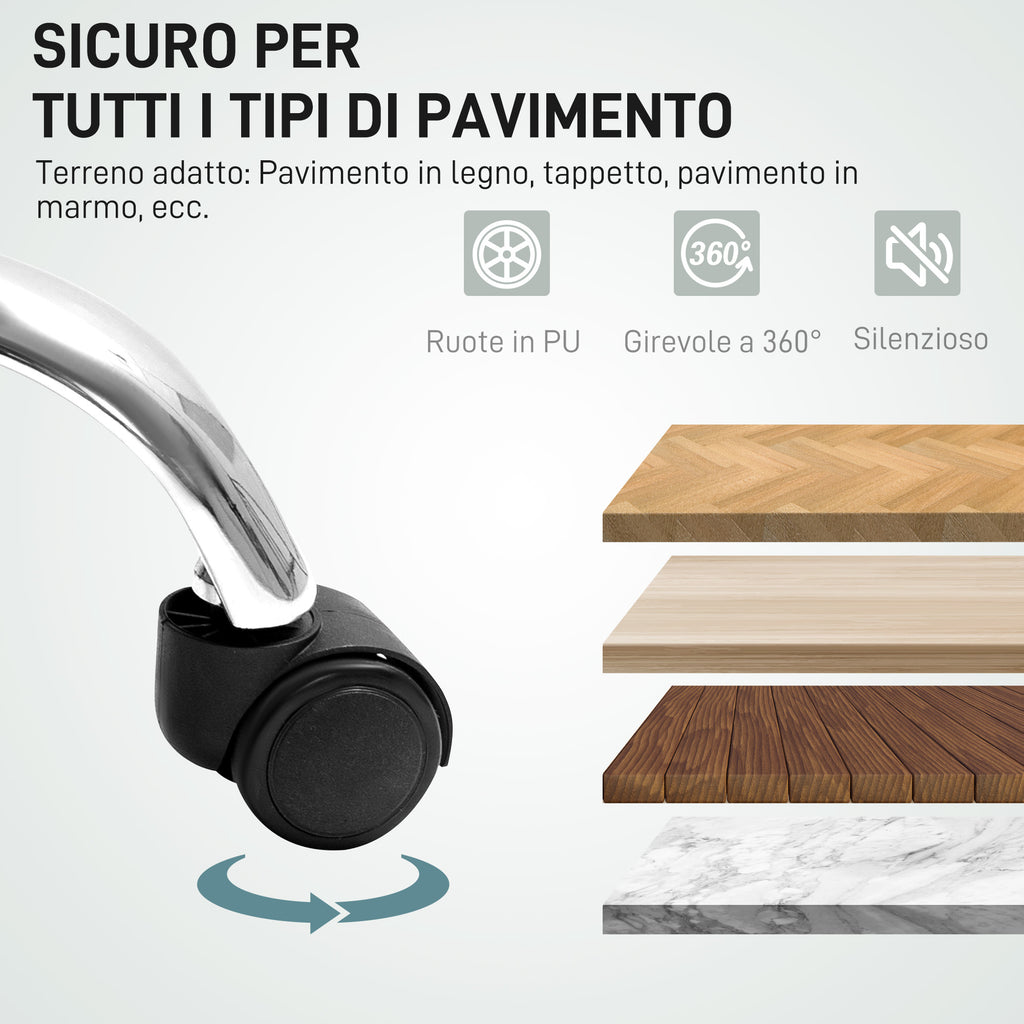 Heated Massage Office Chair with Reclining Backrest and Footrest in PU Leather, Black