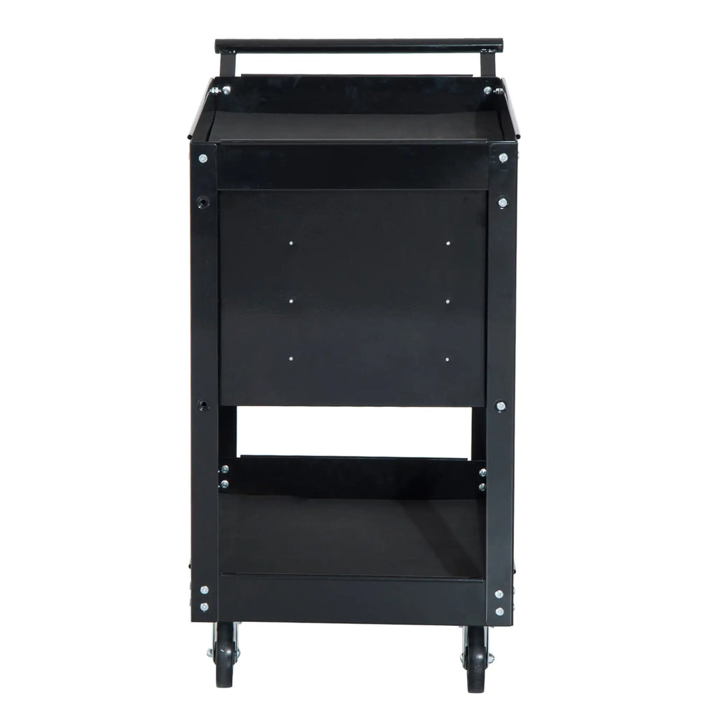 Professional Workshop Trolley Sheet Metal Tool Chest, Black, 68 x 46 x 88cm