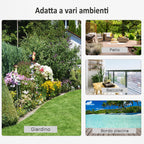 Parasol Base 13kg Concrete with Glossy Finish, 40x40x43 cm, Black