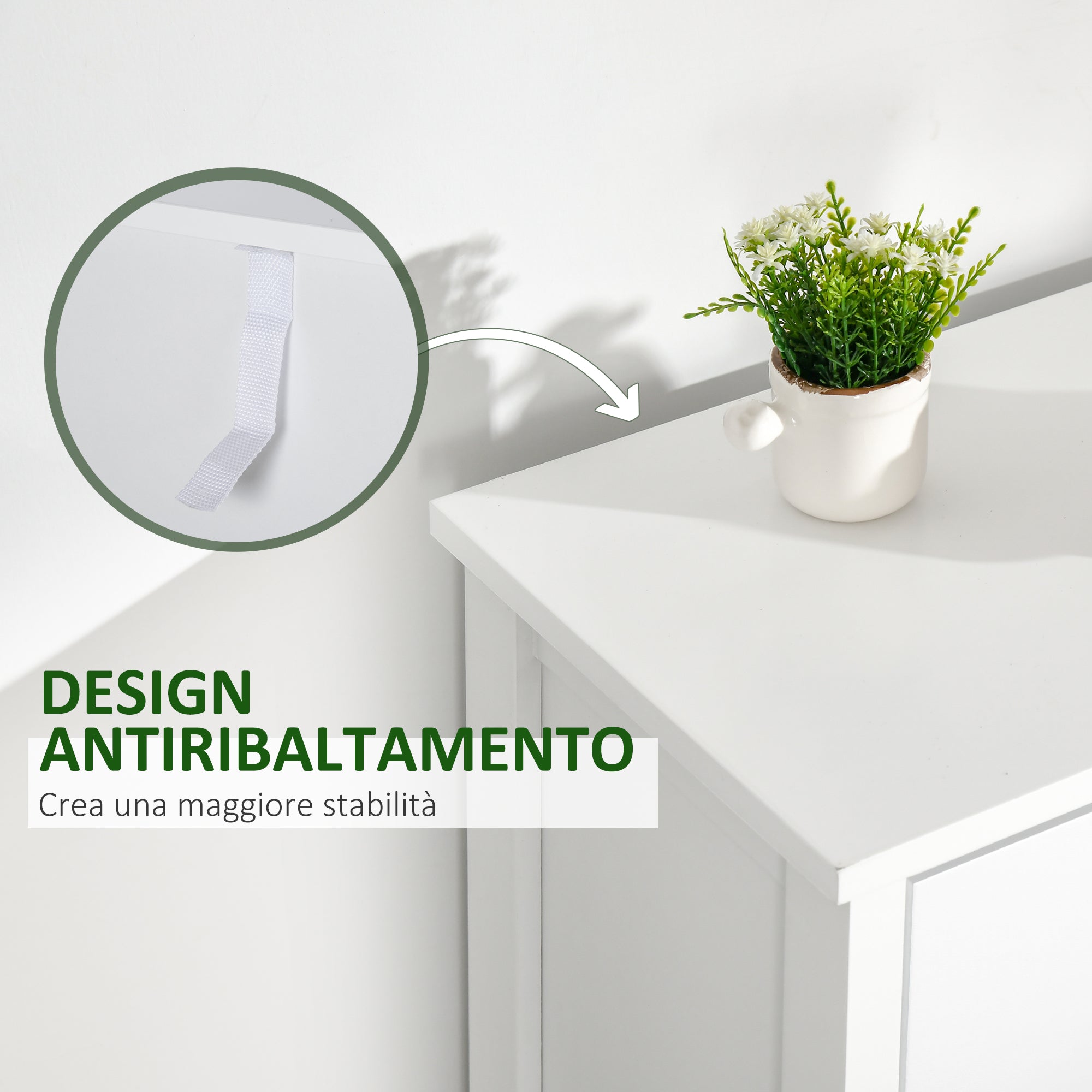 Chest of Drawers with 5 Colourful Drawers, Tall and Space-Saving Dresser, Multi-Coloured Blue