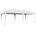 Outsunny 6x3m Pop-Up Garden Gazebo, Folding Party Tent with Carry Bag, White