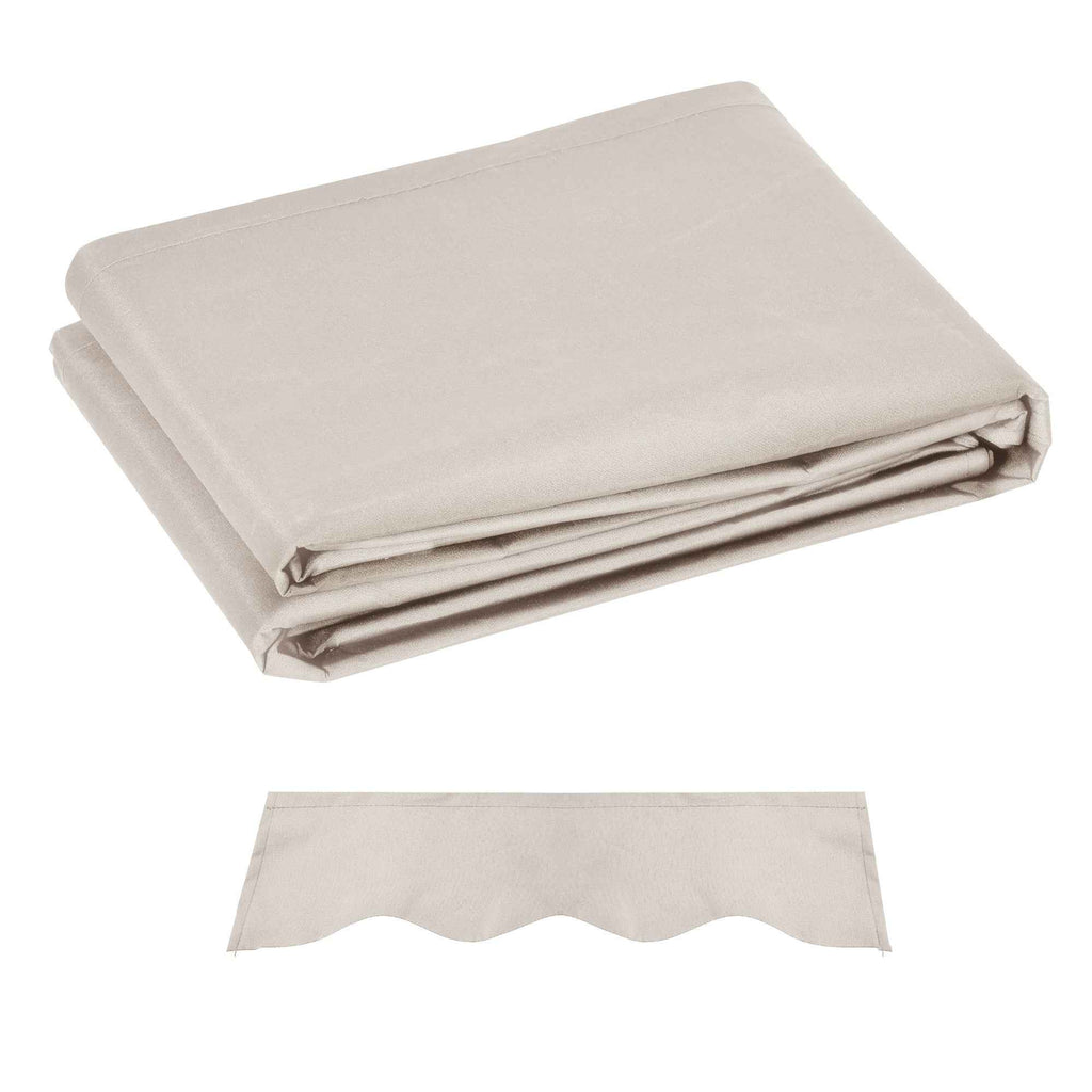 Outsunny Replacement Canopy for 3x2.5m Retractable Sun Shade Awning in Anti-UV 50+ Polyester Cream