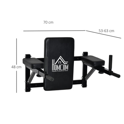 Wall Mounting Lifting Support for Muscle Training Black Steel Pipes - Borgè