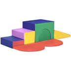 7-Block Multi-Coloured PU and EPE Playset for Babies 12-36 Months, 170x130x40 cm