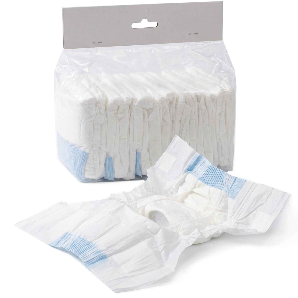 PawHut Female Dog Diapers, 48 Pieces, Size M with Adjustable Elastic Band, 48 x 35 x 1 cm, White