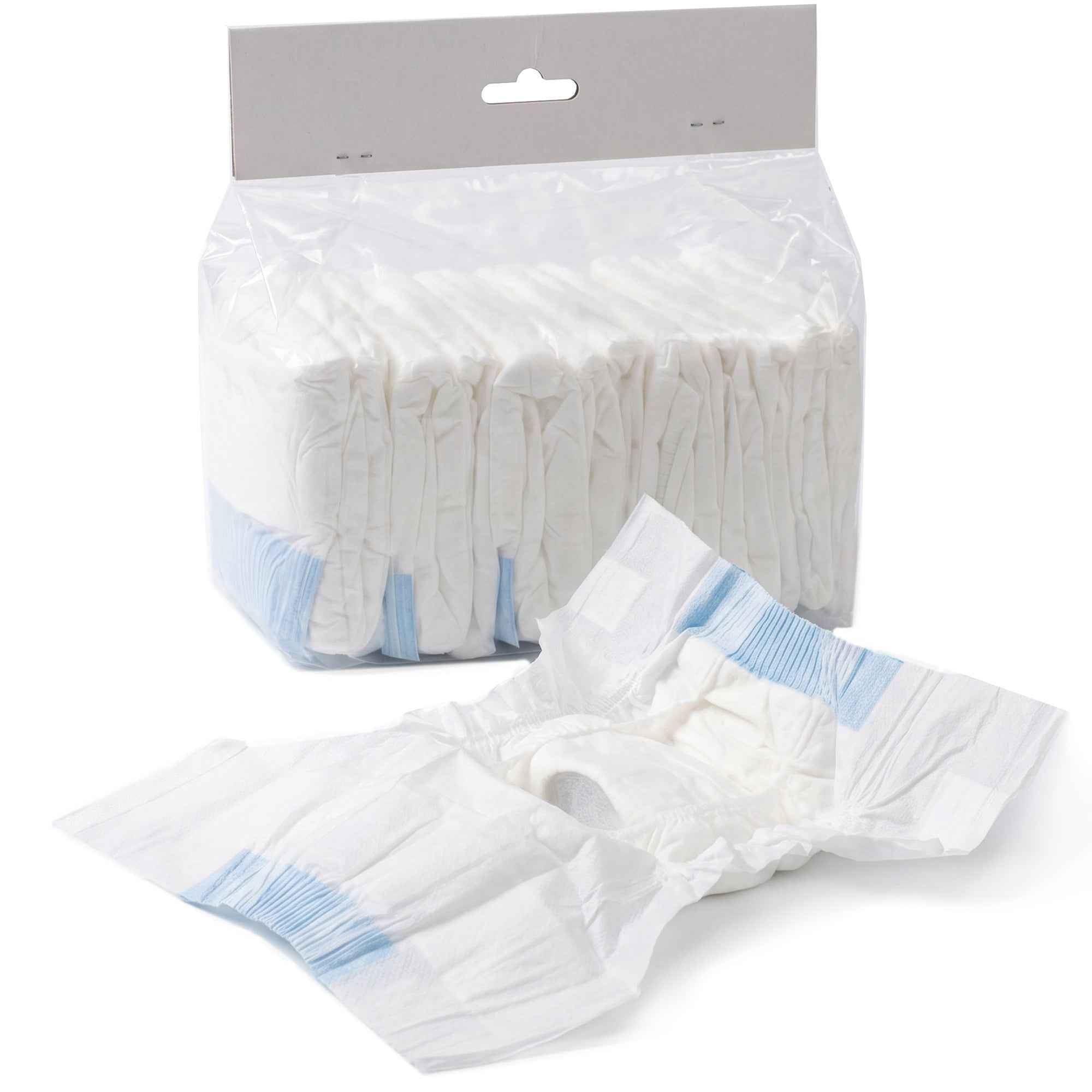 PawHut Female Dog Diapers, 48 Pieces, Size M with Adjustable Elastic Band, 48 x 35 x 1 cm, White