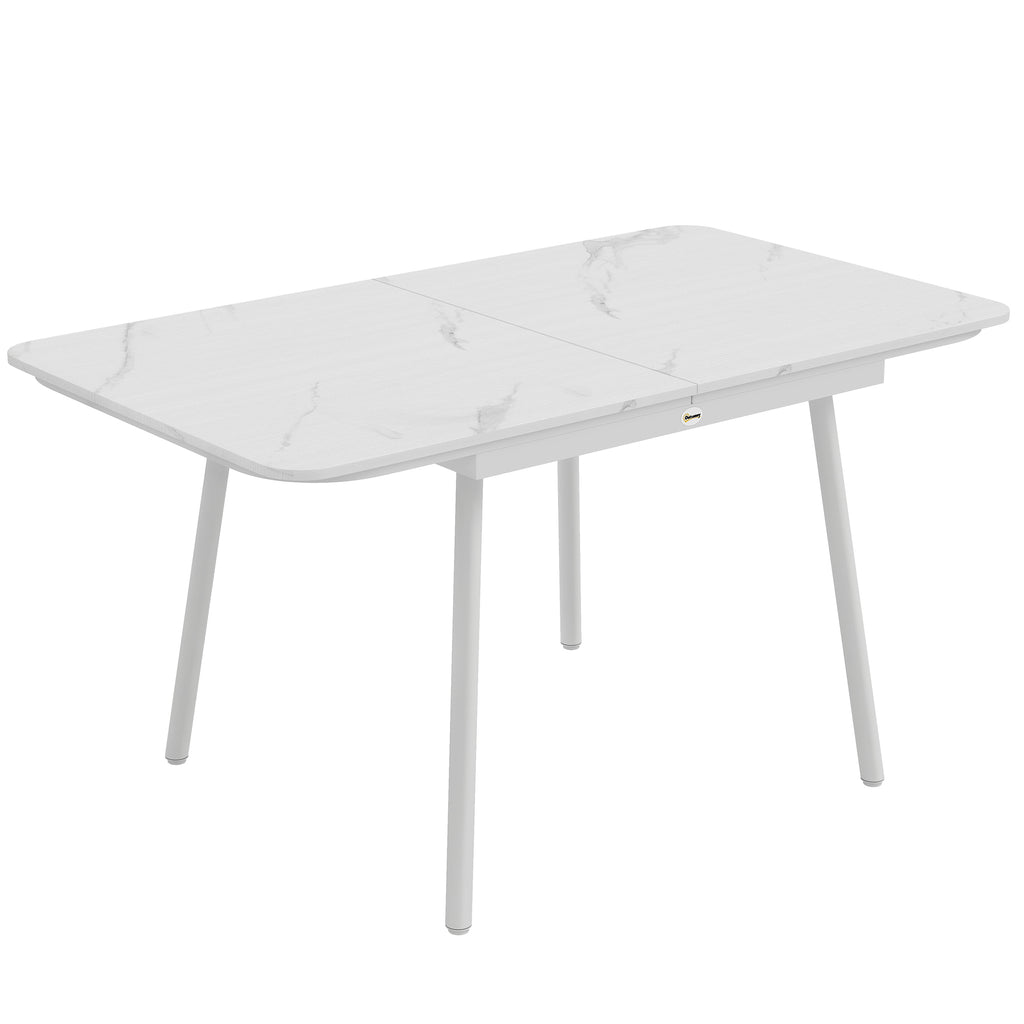 Outsunny Garden Table for 6 People, Rectangular 140x80 cm with WPC Top