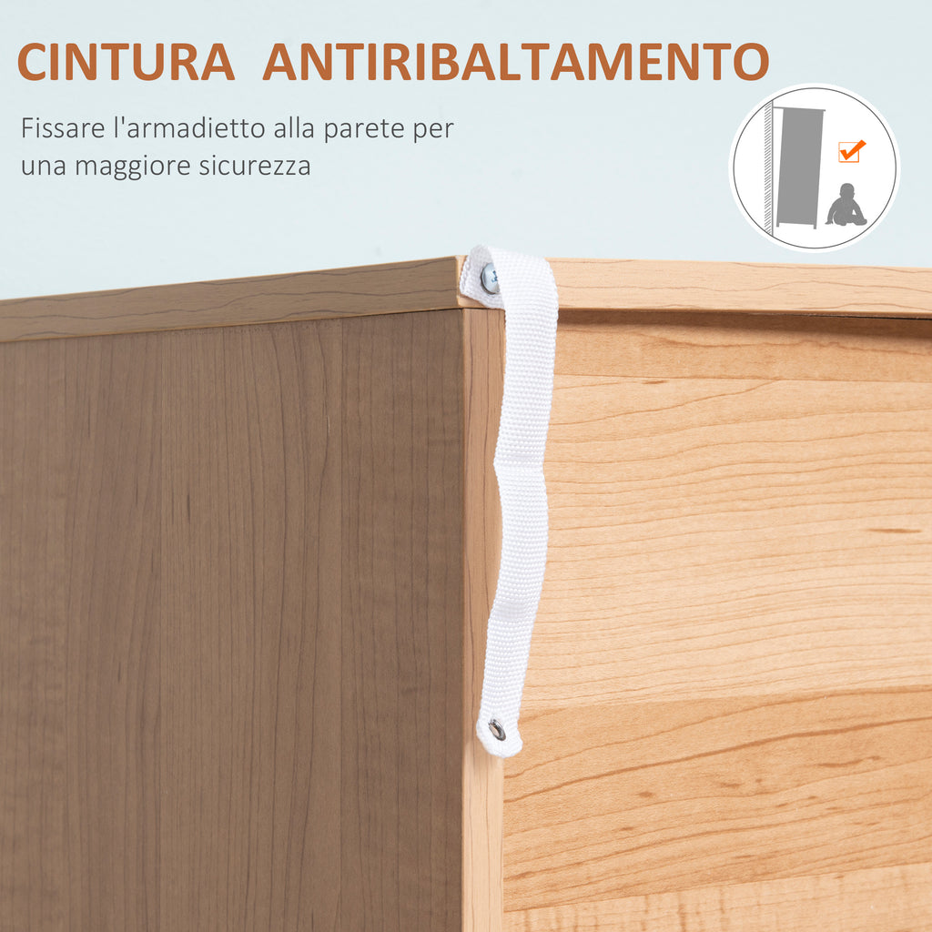 3 Drawer Raised Chest of Drawers for Living Room and Bedroom, Wooden, 80x39x80 cm, White and Wood Color