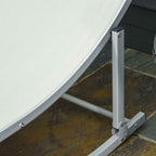 Outsunny Set of 2 Folding Garden Loungers, Aluminum and Textilene Sun Lounger, 61x165x63 cm