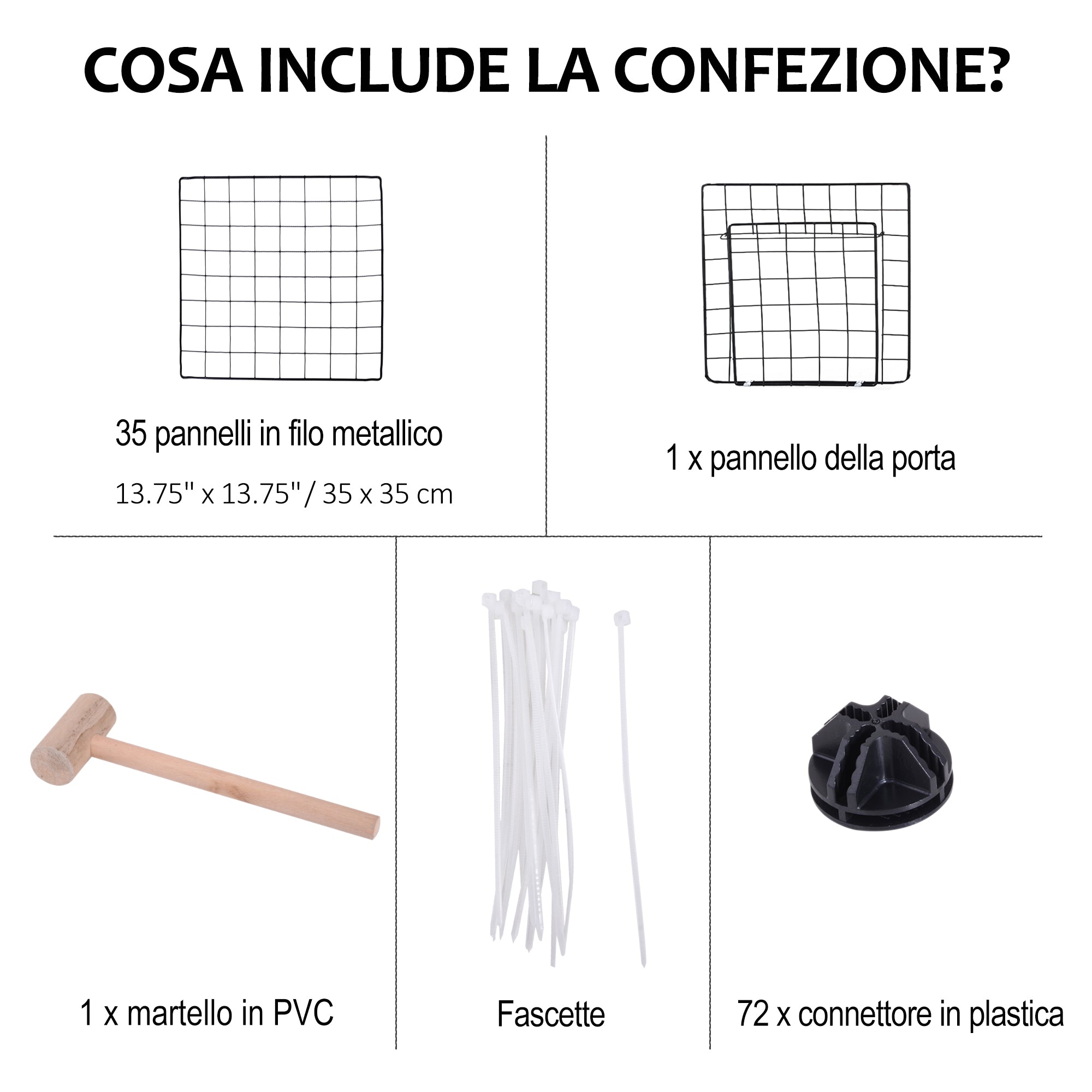 Metal Playpen for Small Pets with 36 Metal Panels to Assemble in Your Preferred Shape and Configuration and with Door