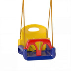 Outsunny 3-in-1 Garden Swing Set for Kids with Adjustable Rope, 42x33x120-180 cm, Blue